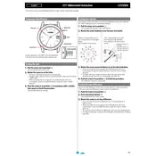 Citizen E519 Watch manual cover