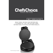 Chef's Choice 838 WaffleCone Express Waffle Maker manual cover