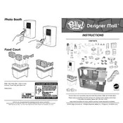 Polly Pocket Mattel Designer Mall Playset B2629 Toy manual cover