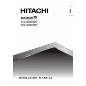 Hitachi C15-LC800SNT Television manual cover