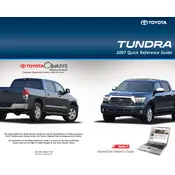 Toyota Tundra 2007 Truck manual cover