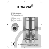 Korona 10280 Coffee Maker manual cover