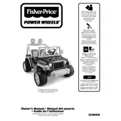 Power Wheels Mattel Jeep Teenage Mutant Ninja Turtles CHM44 Toy manual cover