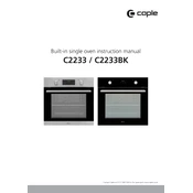 Caple C2233BK Oven manual cover