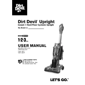 Dirt Devil Power Max Pet Upright UD70167P manual cover