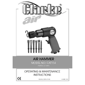 Clarke 3110870 CAT114 Air Hammer manual cover