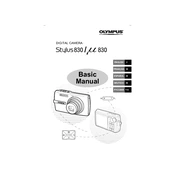 Olympus Stylus 830 manual cover