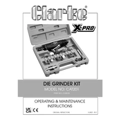 Clarke 3120518 CAT201 Die Grinder Kit manual cover