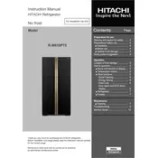 Hitachi R-W610PT5 Refrigerator manual cover