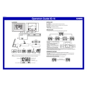 Casio ID16 Clock manual cover