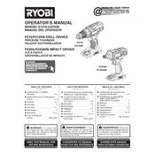 Ryobi P215VN Drill manual cover