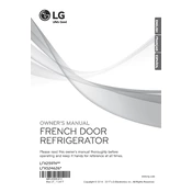 LG LFX25974SB Refrigerator manual cover