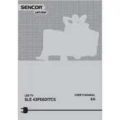 Sencor SLE 43FS601TCS Television manual cover