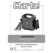 Clarke 6487077 JS1224Li Jumpstarter manual cover