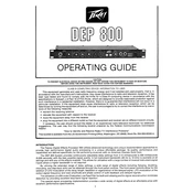 Peavey DEP 800 Processor manual cover