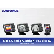 Lowrance Elite 4X Fish Finder manual cover