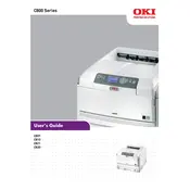 Oki C801 Europe Printer manual cover