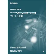 Yamaha PSR-E203 Keyboard manual cover