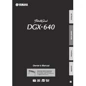 Yamaha Portable Grand DGX-640 Piano