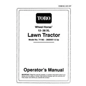 Toro Wheel Horse 71180 Tractor manual cover