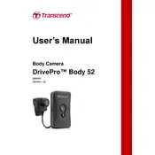 Transcend DrivePro Body 52 Body Camera manual cover