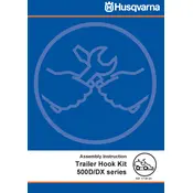 Husqvarna Trailer Hook Kit 500D Series Trailer manual cover