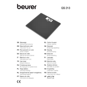 Beurer GS 213 Scale manual cover