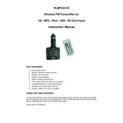 Pyle PLMP3C31B Transmitter manual cover