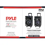 Pyle PPHP86BTA Speaker manual cover