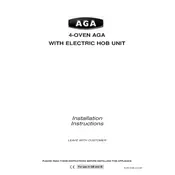 AGA 4-Oven With Electric Hob Cooker manual cover