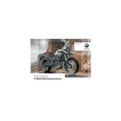 BMW F 800 GS Adventure 2015 Motorcycle manual cover