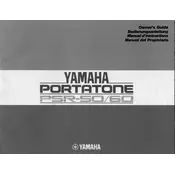 Yamaha PSR-50 Keyboard manual cover