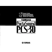 Yamaha PCS-30 Keyboard manual cover