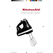 KitchenAid KHM31 Mixer manual cover