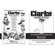 Clarke 1801469 CHT469 Air Operated Fluid Extractor manual cover