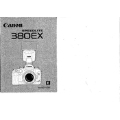 Canon Speedlite 380EX manual cover