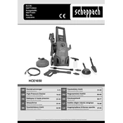 Scheppach HCE1650 59077139942 Pressure Washer manual cover