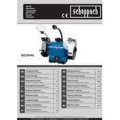 Scheppach BG200AL 4903106901 Angle Grinder manual cover