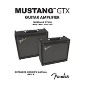 Fender Mustang GTX50 2310600000 120V NA Amplifier manual cover