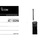 Icom IC-02N Transceiver manual cover