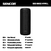 Sencor SSS 6602 HYPE L Speaker manual cover