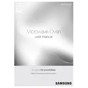 Samsung ME16H702SEB Microwave manual cover