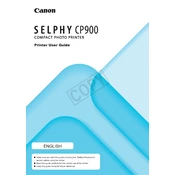 Canon Selphy CP900 manual cover