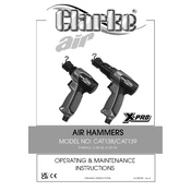 Clarke 3120152 CAT138 Air Hammers manual cover