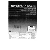 Yamaha RX-450 Receiver manual cover