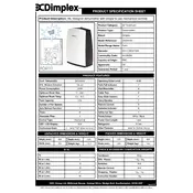 Dimplex Forte DXDH10N Dehumidifier manual cover