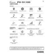 Casio Privia PXS1100 Keyboard manual cover