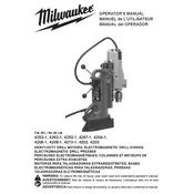 Milwaukee 4202 Drill manual cover