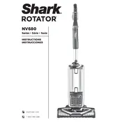 Shark Rotator NV680 Vacuum manual cover