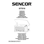 Sencor STT016 Turntable manual cover